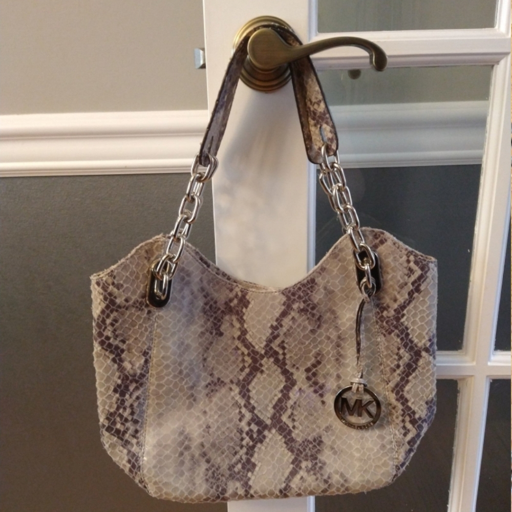Michael Kors Snakeskin embossed handbag